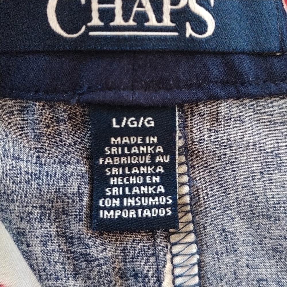 Chaps Nautical Navy Wrap Skirt L - Picture 6 of 10